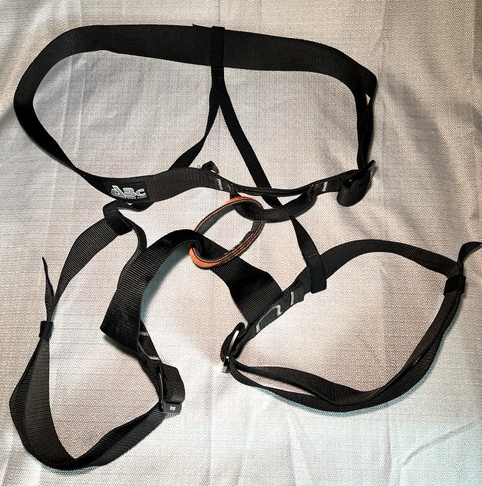 ABC Advanced Base Camp-Climbing/Rappelling Guide Harness Black USA