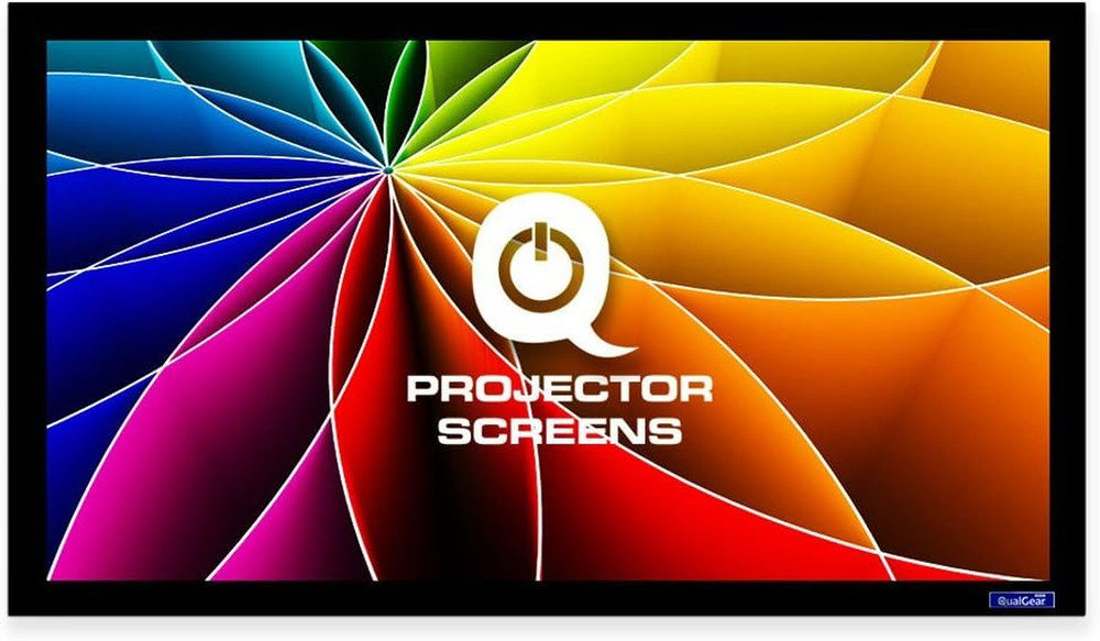 110-Inch Fixed Frame Projector Screen, 16: 9 3D High Reflective Silver at 2.5 Ga