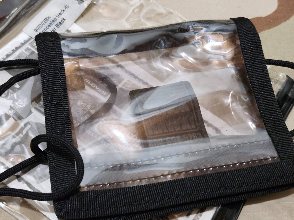 Blackhawk Concealed Neck ID Holder Black READ DESCRIPTION! READ DESCRIPTION! REA