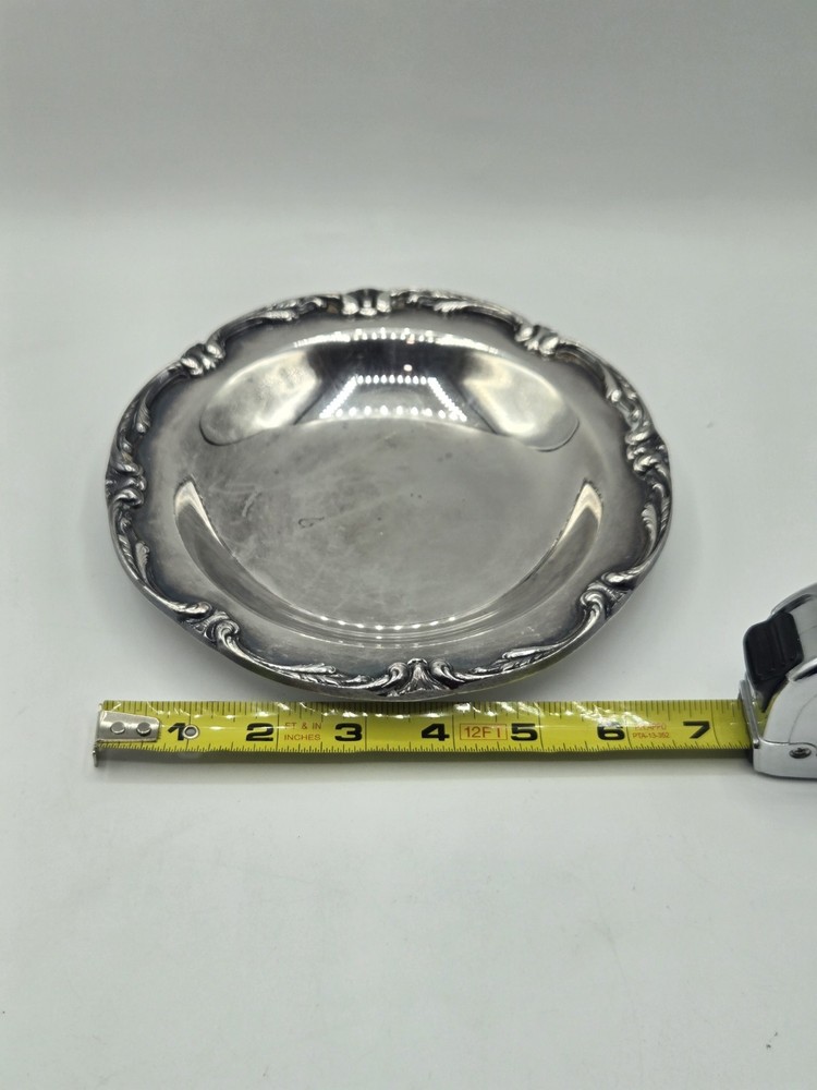 International Silver Company 7 Inch Silver-Plate Candy Dish