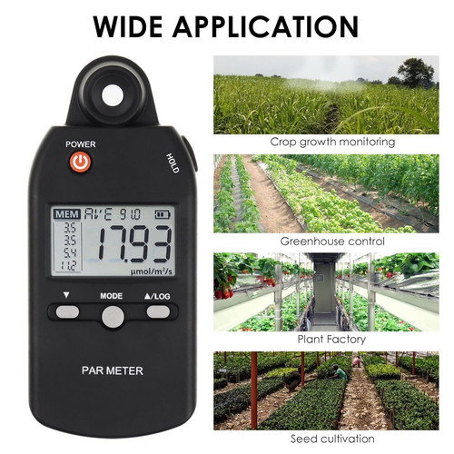 Quantum PAR Meter Full-Spectrum High Precision PPFD Tester for...