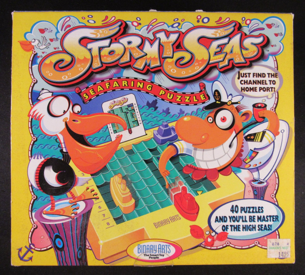 1997 Binary Arts Stormy Seas Brainteaser Puzzle Game 100% Complete