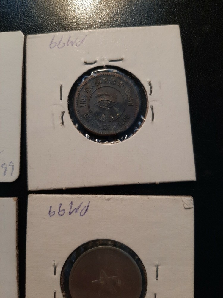 PRE WWII ARCADE TOKENS AMUSEMENT