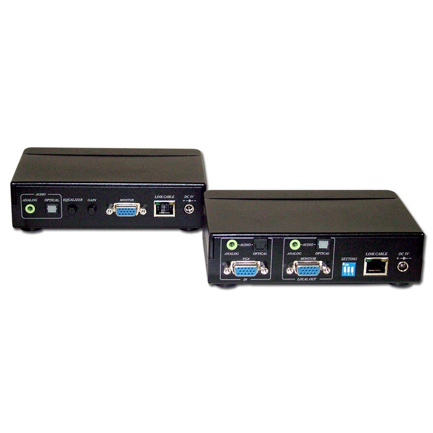 Choice Select VGA Cat5e Extender plus Stereo or Digital Audio (TX & RX)