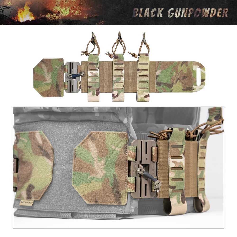Elastic Tactical Quick Release Cummerbund Magnetic Buckles Model TC1