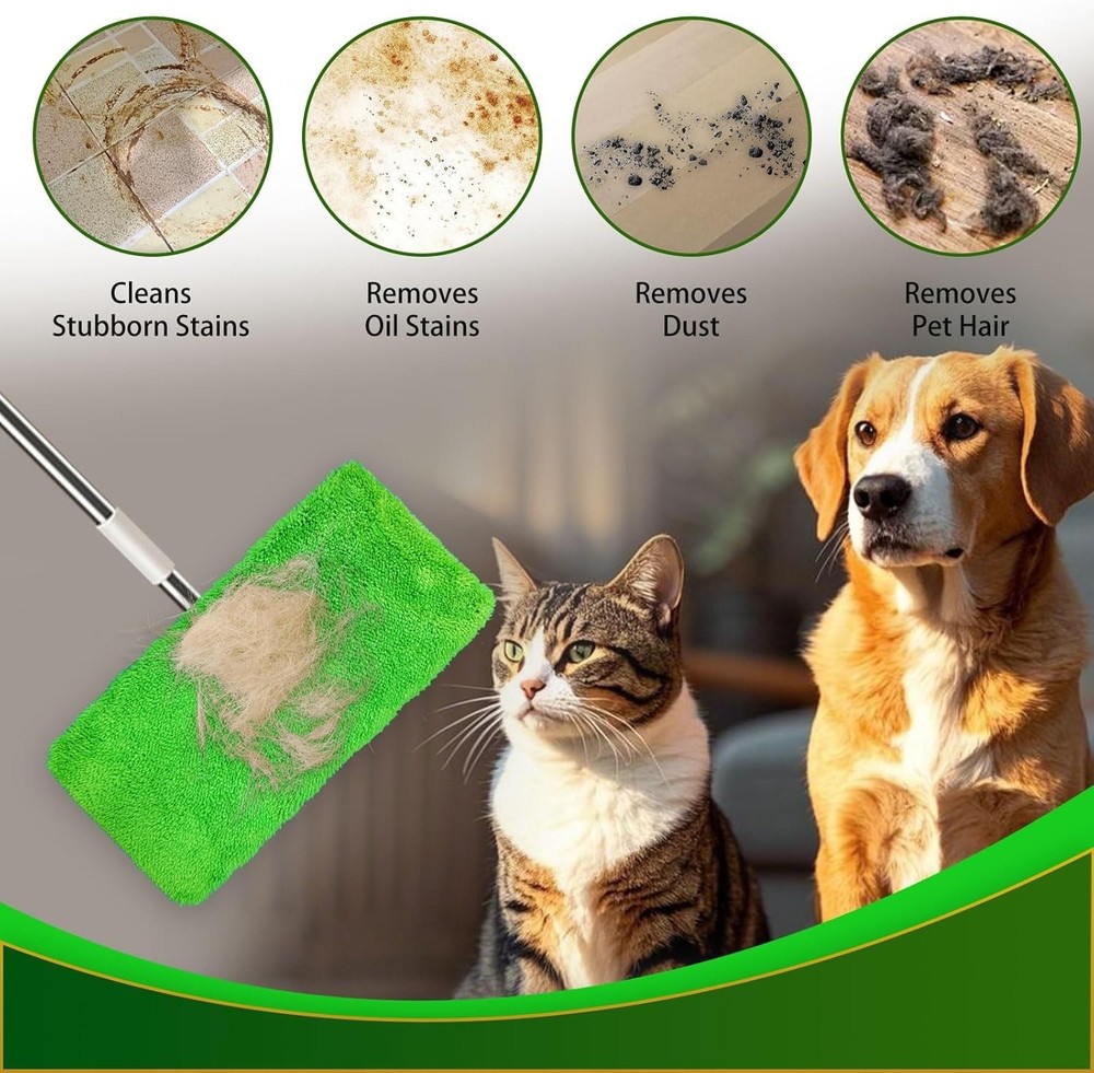 3 Pack Microfiber Mop Pads Compatible With Swiffer Sweeper Washable Refill