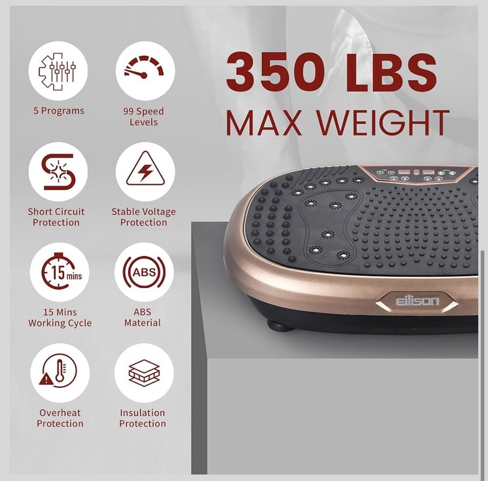 EILISON FitMaxx 3D XL Vibration Plate Exercise Machine