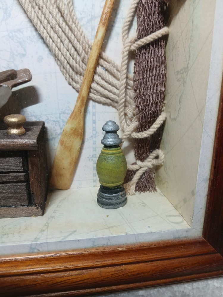 Vintage Nautical Shadow Box.