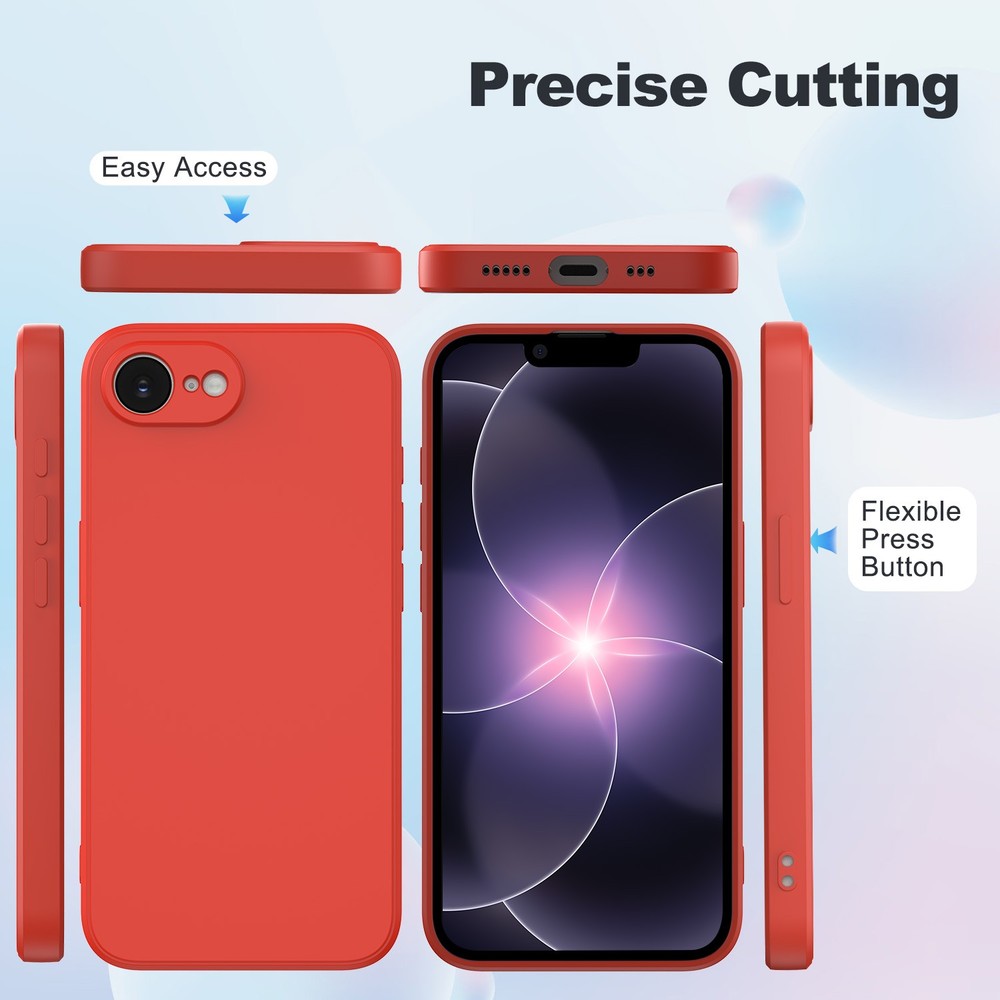 For iPhone 17e Protective Case - Premium Liquid Silicone w/ Precision Cutouts US