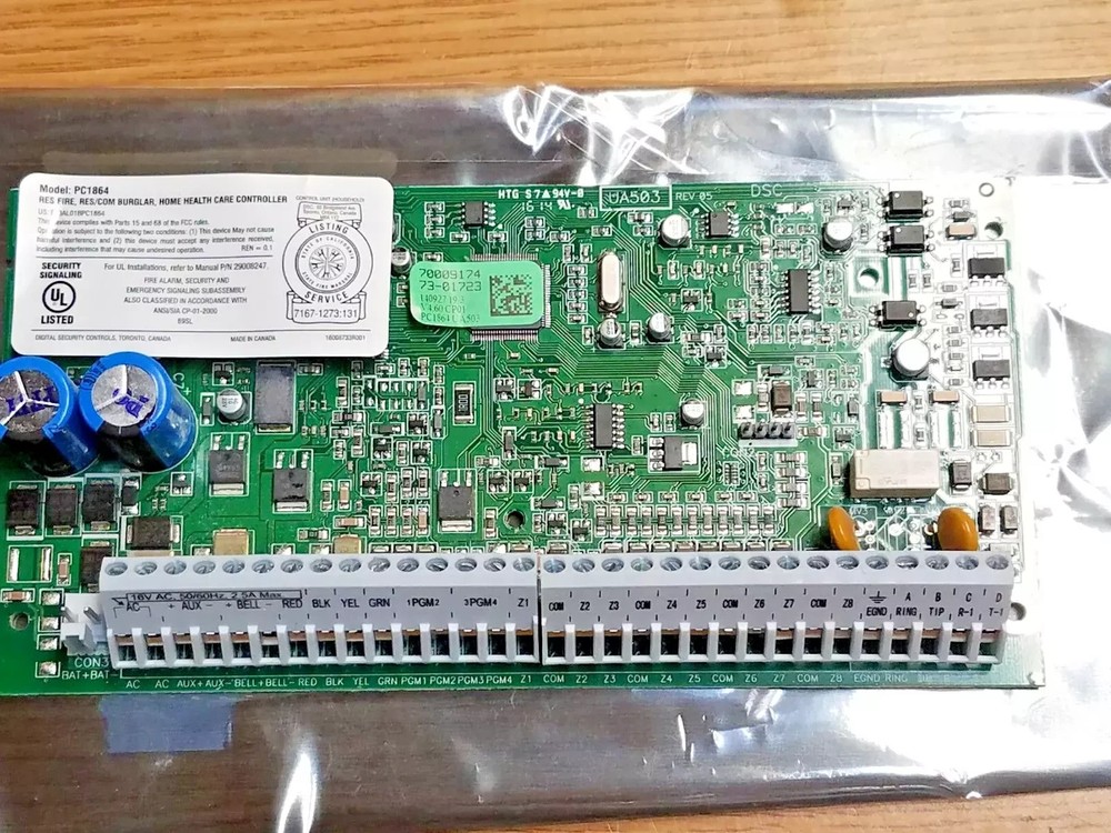 DSC PC1864 Security Main Board ( Needs to be reset to Factory Defaults)
