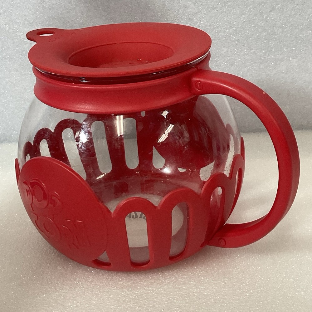 Ecolution Tasty Mini-Pop Microwave Popcorn Maker 1.5qt Red