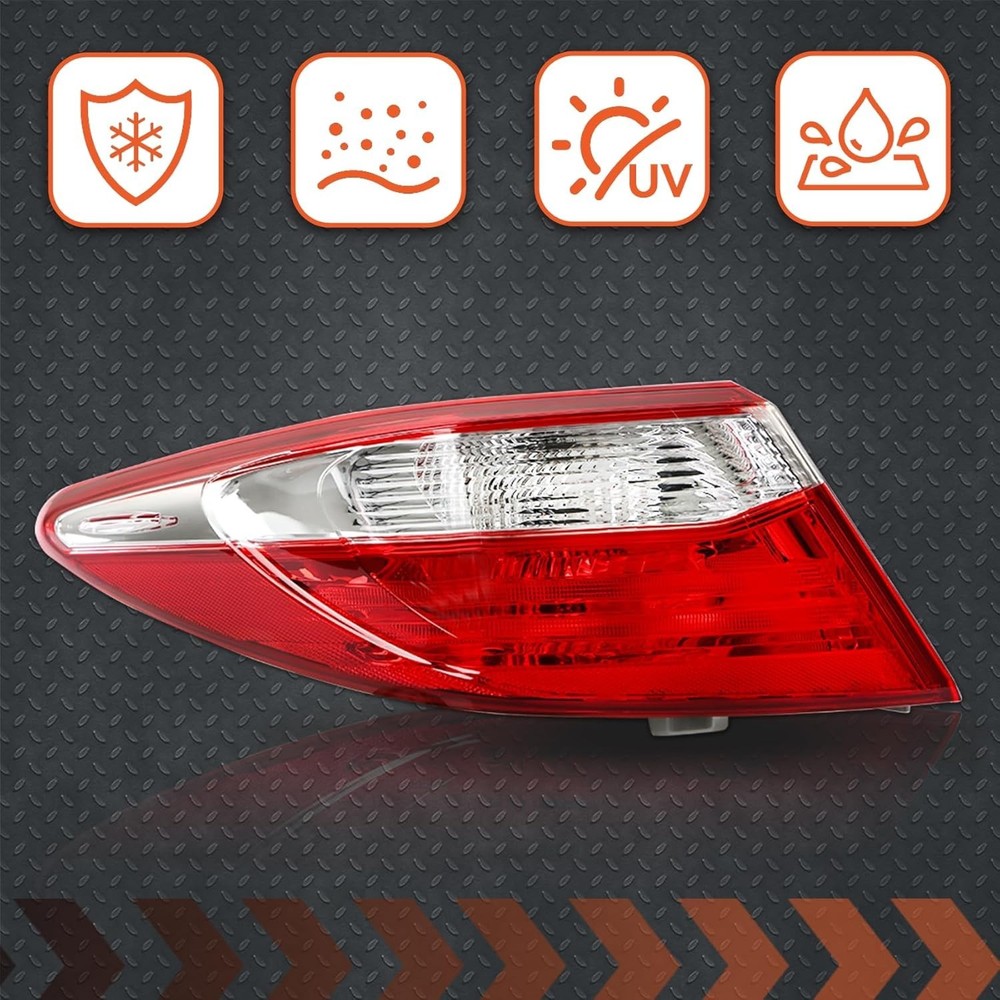 Left Driver Side Tail Light Replacement for 2015 2016 2017 Toyota Camry Outer Re