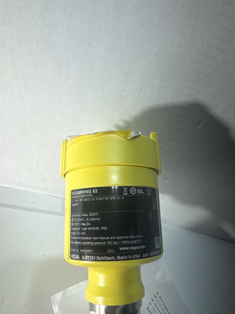 Vega Swing 63 Vibrating Level Switch