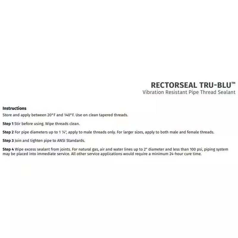 4 Oz. Tru-Blu Pipe Thread Sealant with PTFE