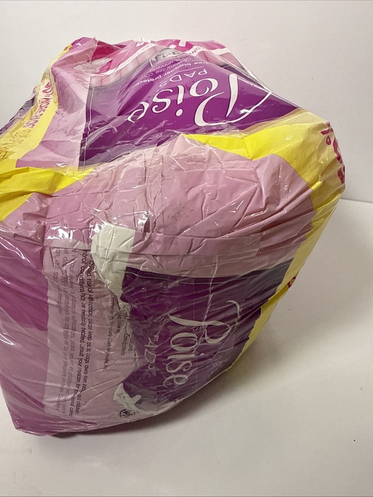 Poise Maximum Absorbency Long Length Pads, 64 Count – New Package