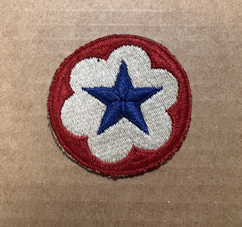 Vintage WWII Army Service Forces Patch Cut Edge