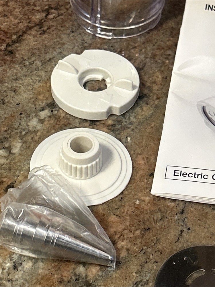 Cuisinart Electric Cookie Press Set CCP-10, White, Plastic, Easy Clean