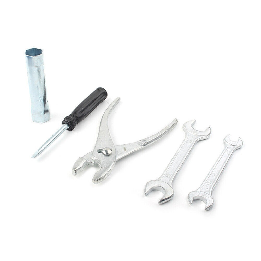 Spark Plug Spanner Wrench Plier Socket Tool Set With Storage Pocket Motorcycle