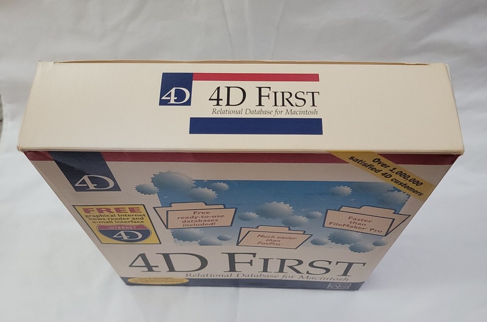 Vintage 1994 ACI 4D First Relational Database Software for Macintosh