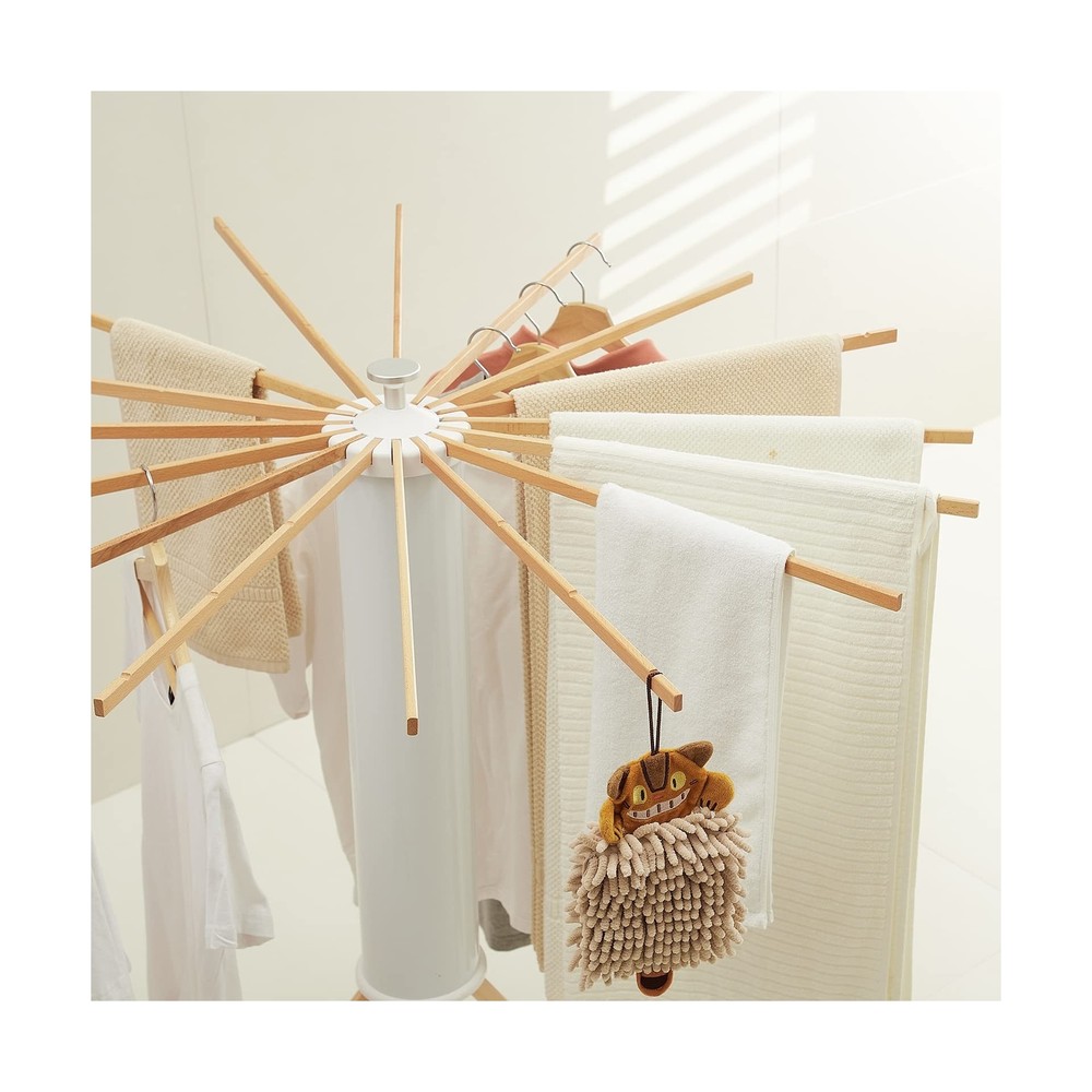 Tripod Clothes Drying Rack, Garment Rack Portable and Foldable Space Saving L...