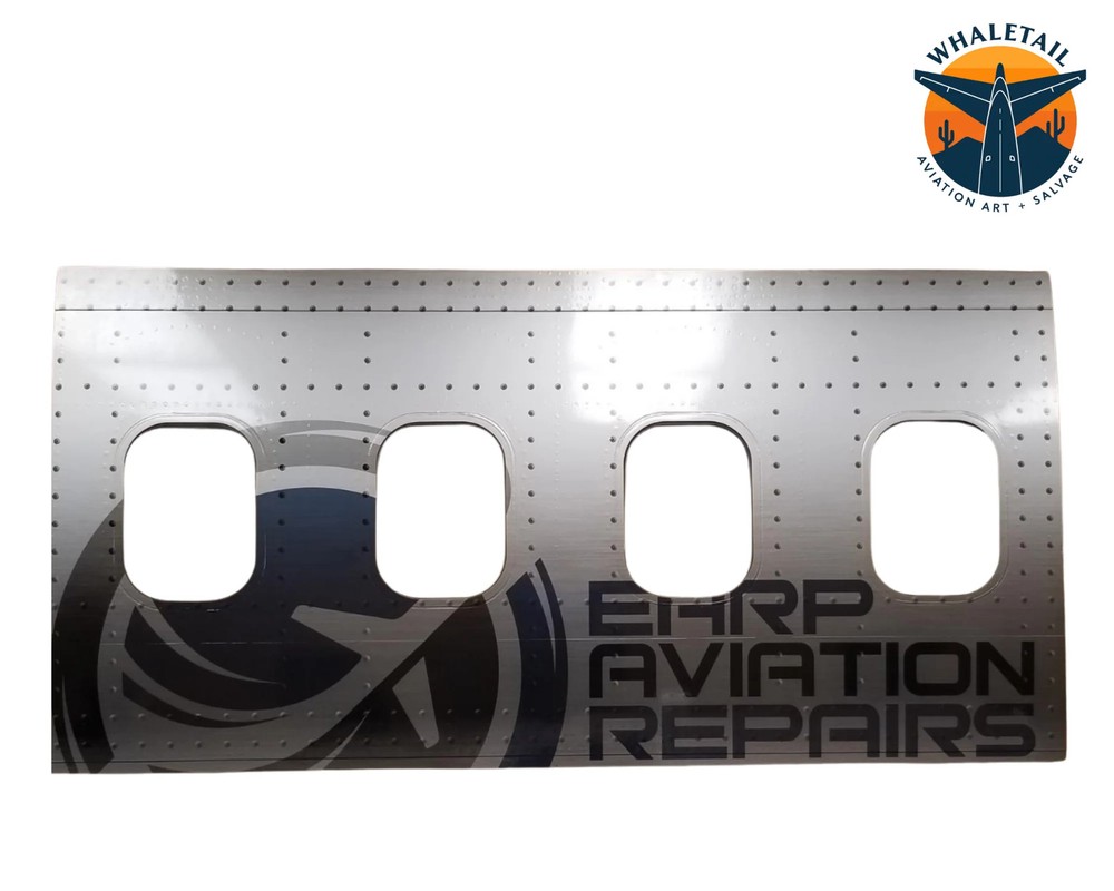 4 Window Custom Aircraft Window Cut