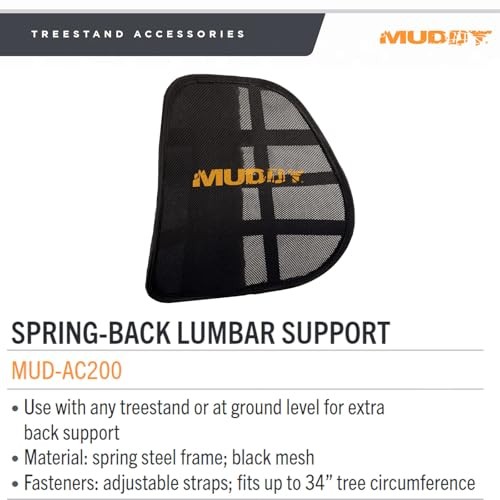 Big Game Treestands Spring Back Lumbar Support Black