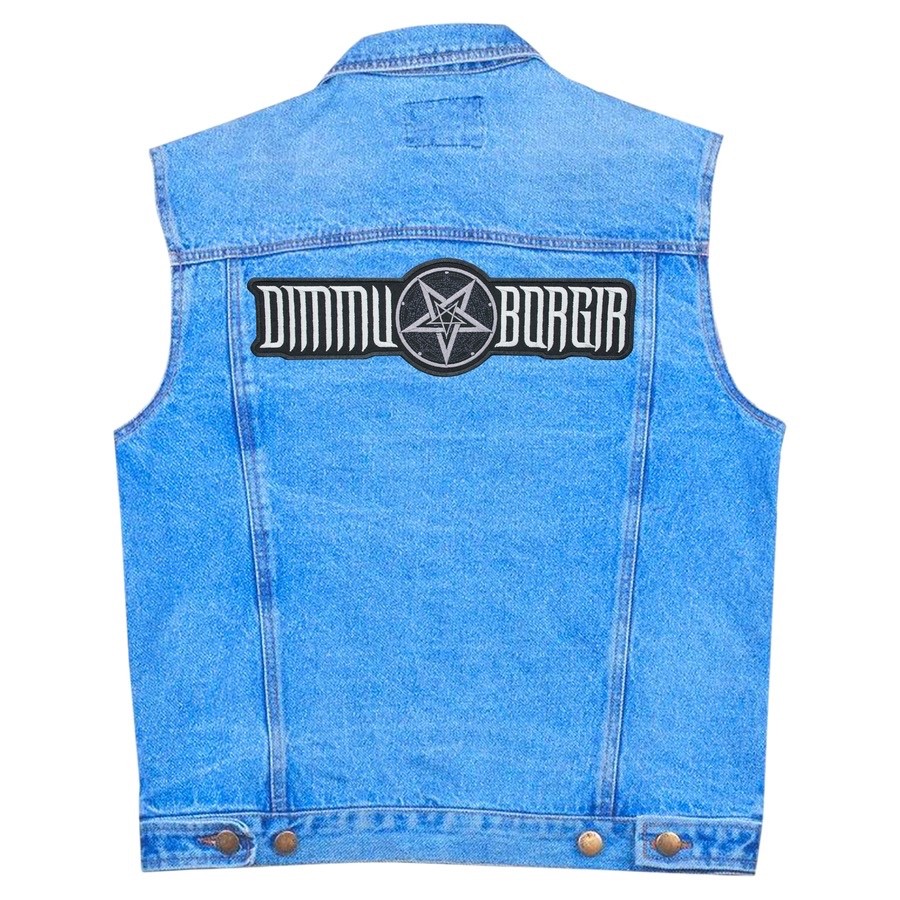 Dimmu Borgir (logo with pentagram)  EMBROIDERED BACK PATCH  mayhem
