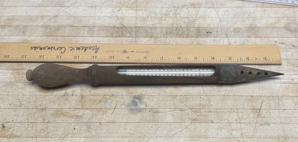Antique Rare wood Hydrometer