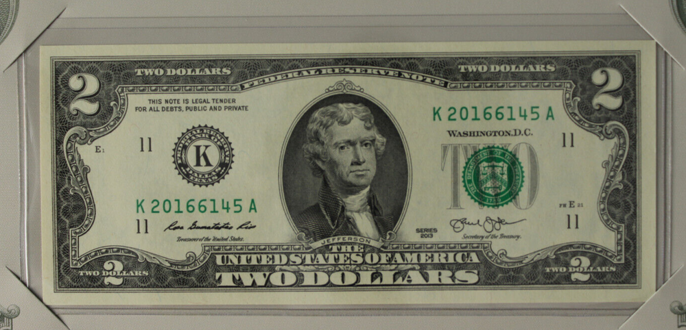 2016 $2 Single Note Set - 2 Notes Dallas & San Francisco Districts - OGP