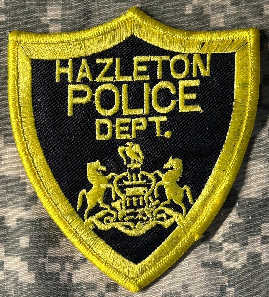 Patch NEW Hazleton Police Department Shoulder Jacket Authentic