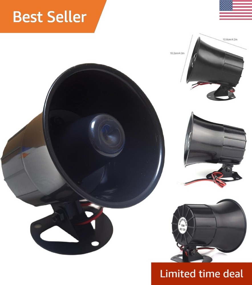Powerful Blaring Wired Alarm Siren - Versatile - High-Decibel - Security
