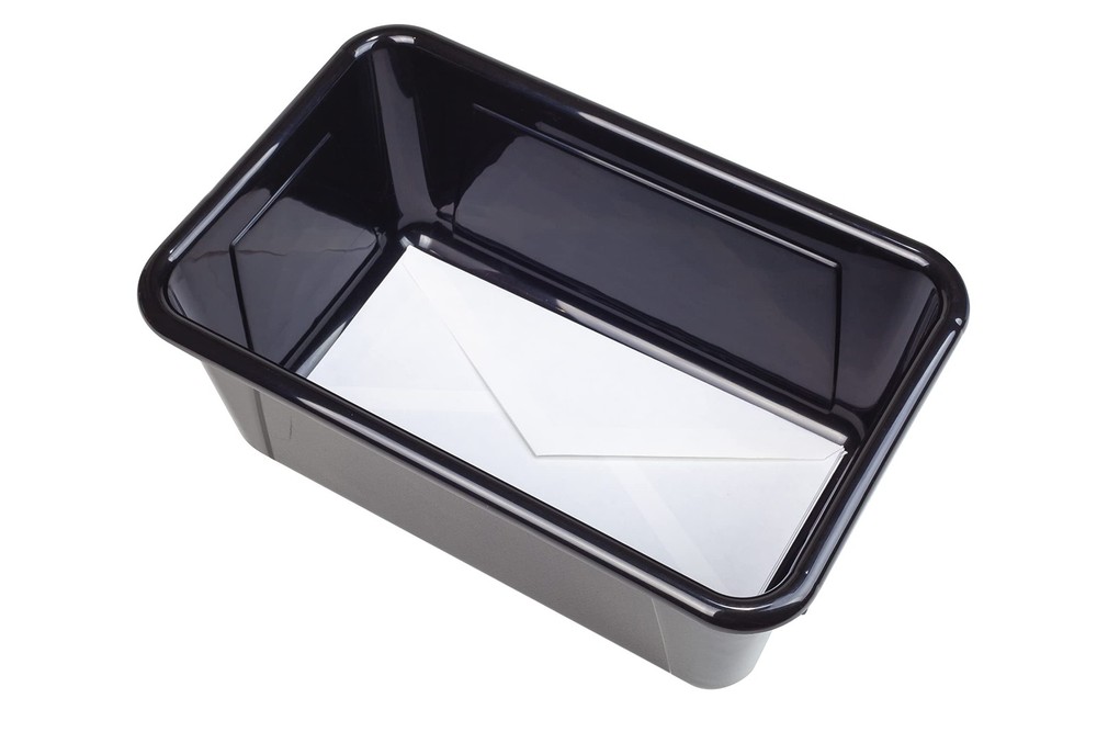 Small Cubby Bins – Plastic Storage Containers for Classroom with Non-Snap Lid...