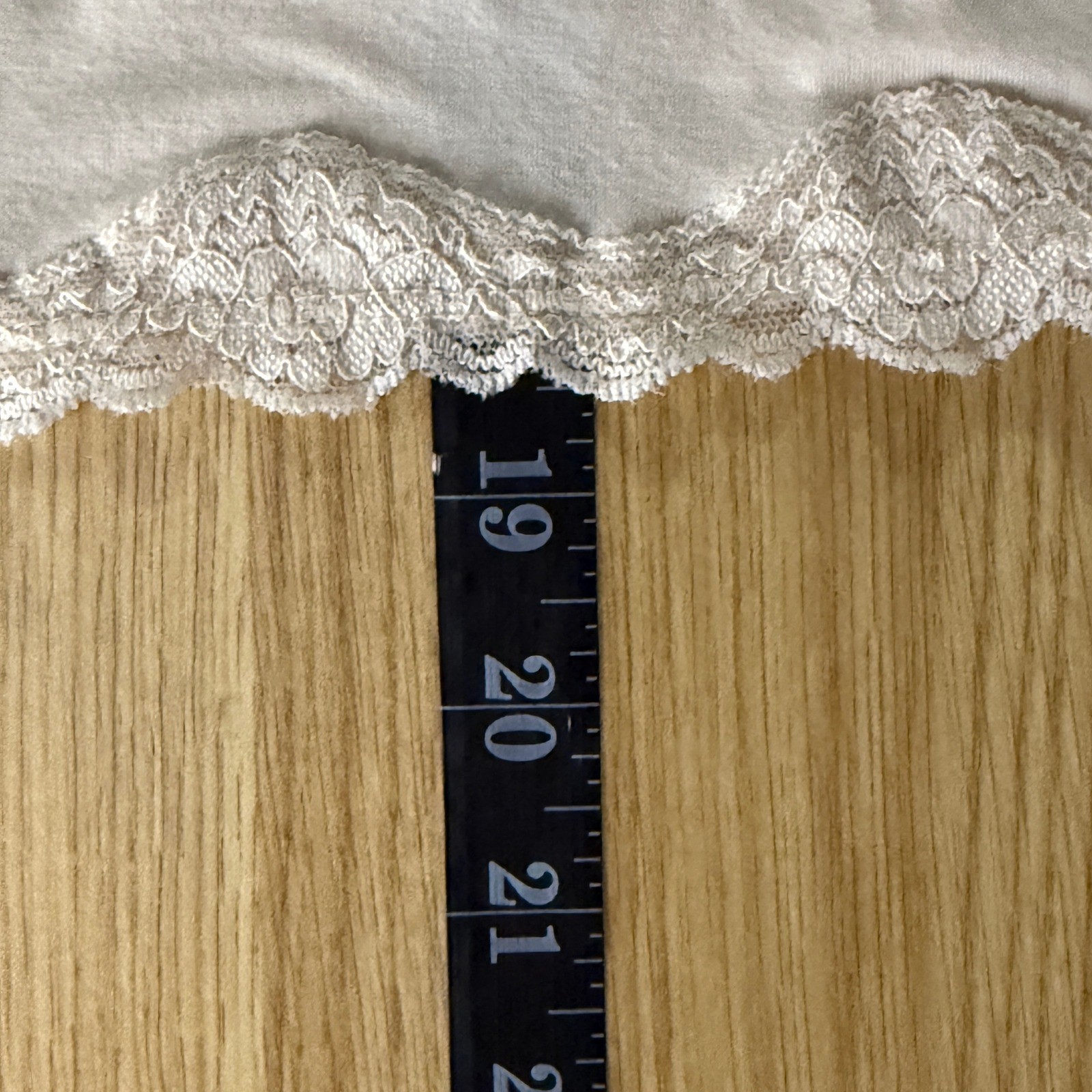 Vtg Y2K i.e. cami top Woman's Sz 1X Lace Trim Cream Layering Fairy Cottagecore