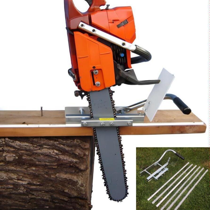 Portable Chainsaw Edging Sawmill, G555B - 24 Inch, with 6 rails