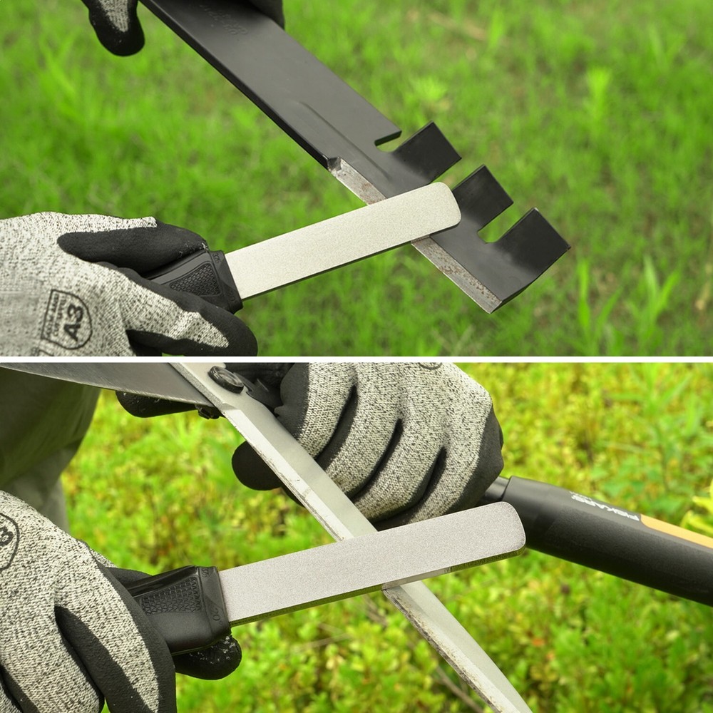 Dual-Grit Diamond Sharpening Stone File Tool Sharpener for Knife Axe Hatchet