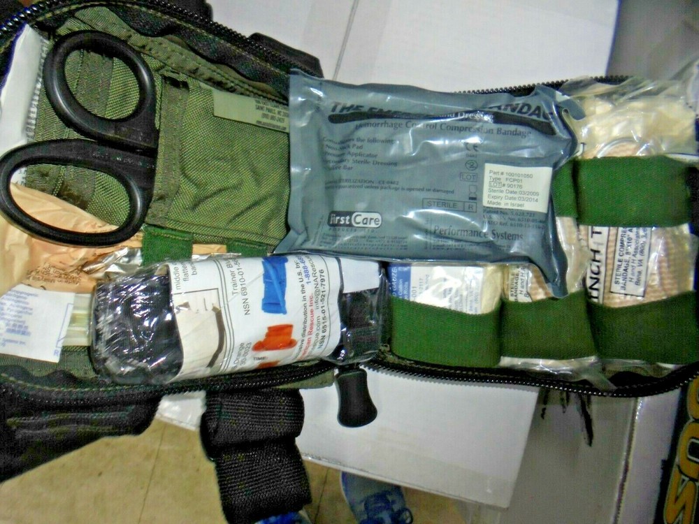 Paraclete Pre-MSA SOF Individual First Aid Kit Pouch Green