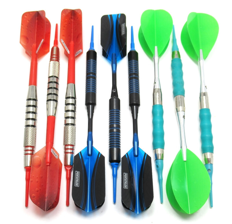 3 sets Soft Tip Darts - 18g, 16g + Sure Grip - Incl Extras + Tracking