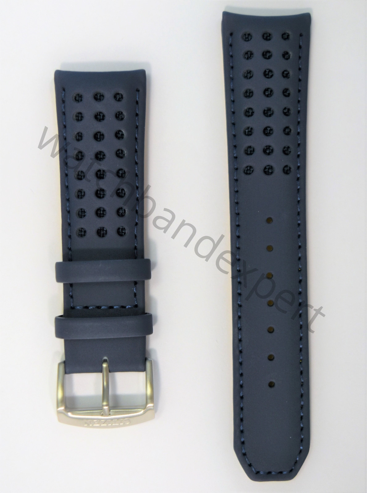 AUTHENTIC! Citizen Watch Band AT8020-03L H800-S081165 Blue Angels Leather Strap