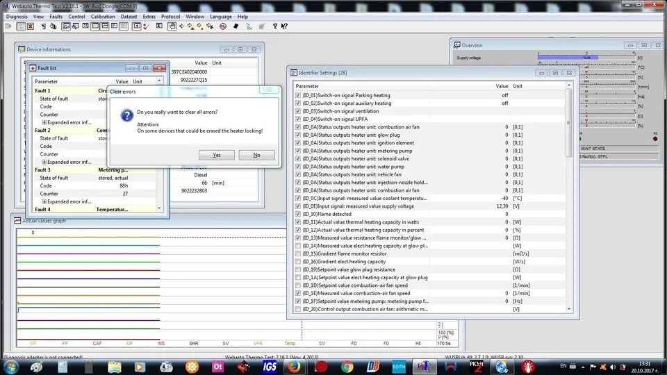 WE-TESTER Webasto and Eberspacher Diagnostic Interface 6 in 1