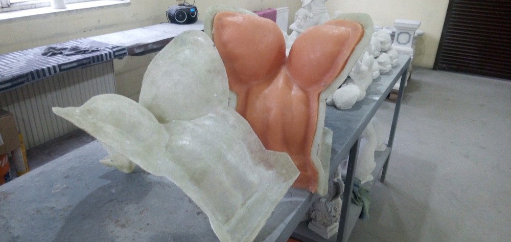 Polyurethane flexible mold with a plastic frame"Gorgul on a chain"