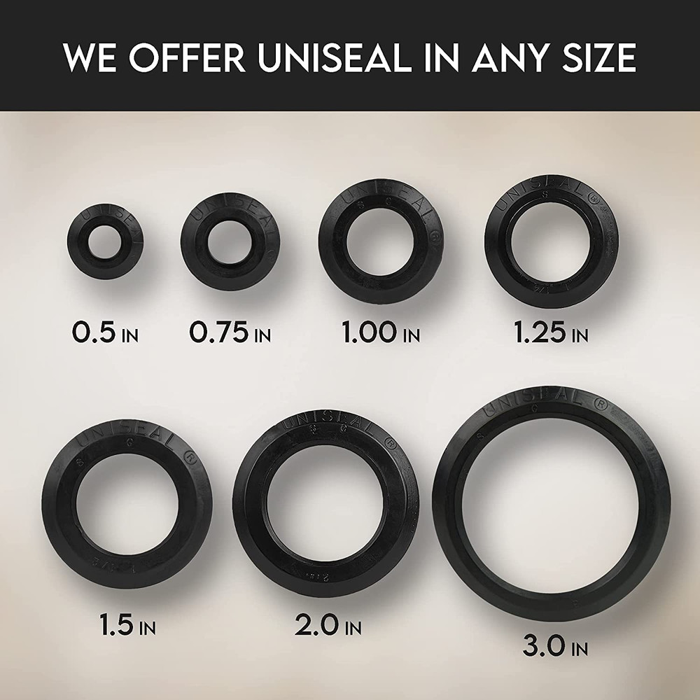 1" UNISEAL Flexible Tank Adapter (Bulkhead) - 2 Pack