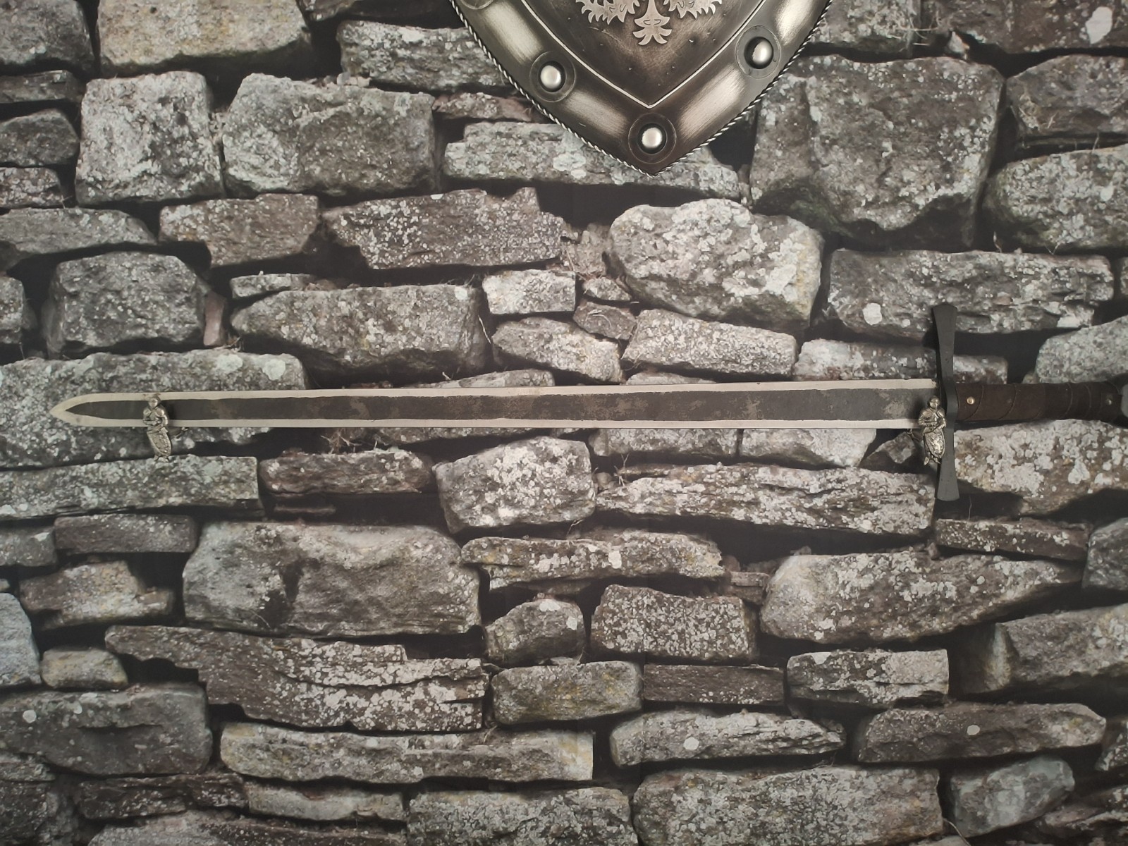 A Replica of A Medieval Sword. Medieval Sword.