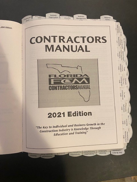 FL General Contractors exam books