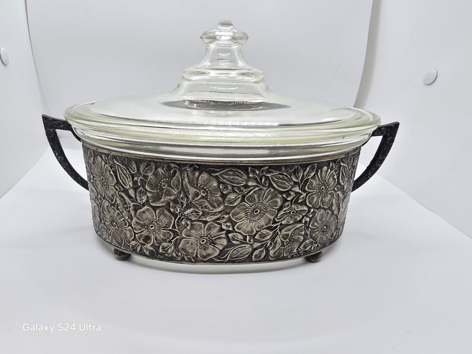 Holland Ware Pyrex Dish. Sheffield on Copper. Beautiful Original Condition.