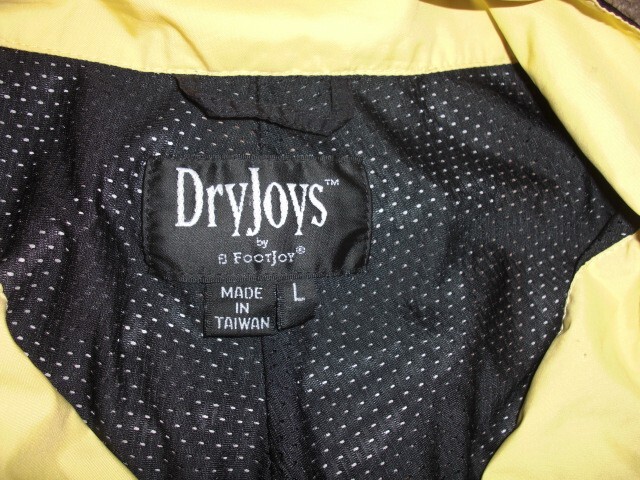 DRYJOYS by FOOTJOY Black full zip front Golf Jacket men's Large