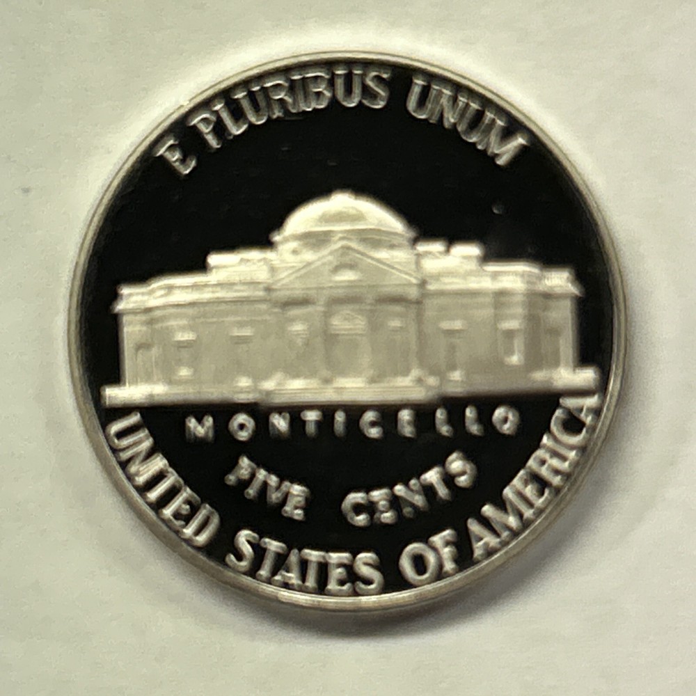 1997 S Proof Jefferson Nickel - Five Cent Coin from Proof Set
