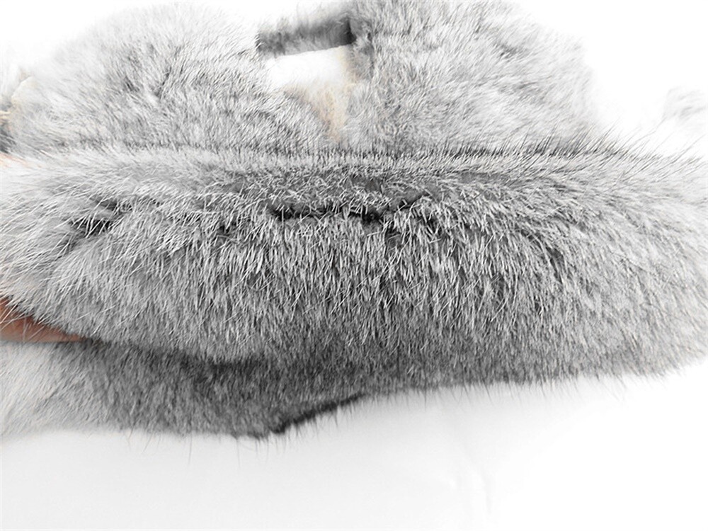 High Quality Soft Natural Gray Rabbit Skin Pelt Real Fur Craft Decro 8-14'' US