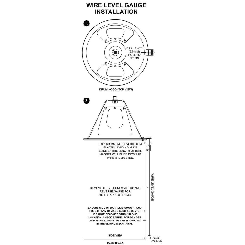Wire Wizard DLG Wire Level Gauge for Wire Wizard Drum & Box Covers