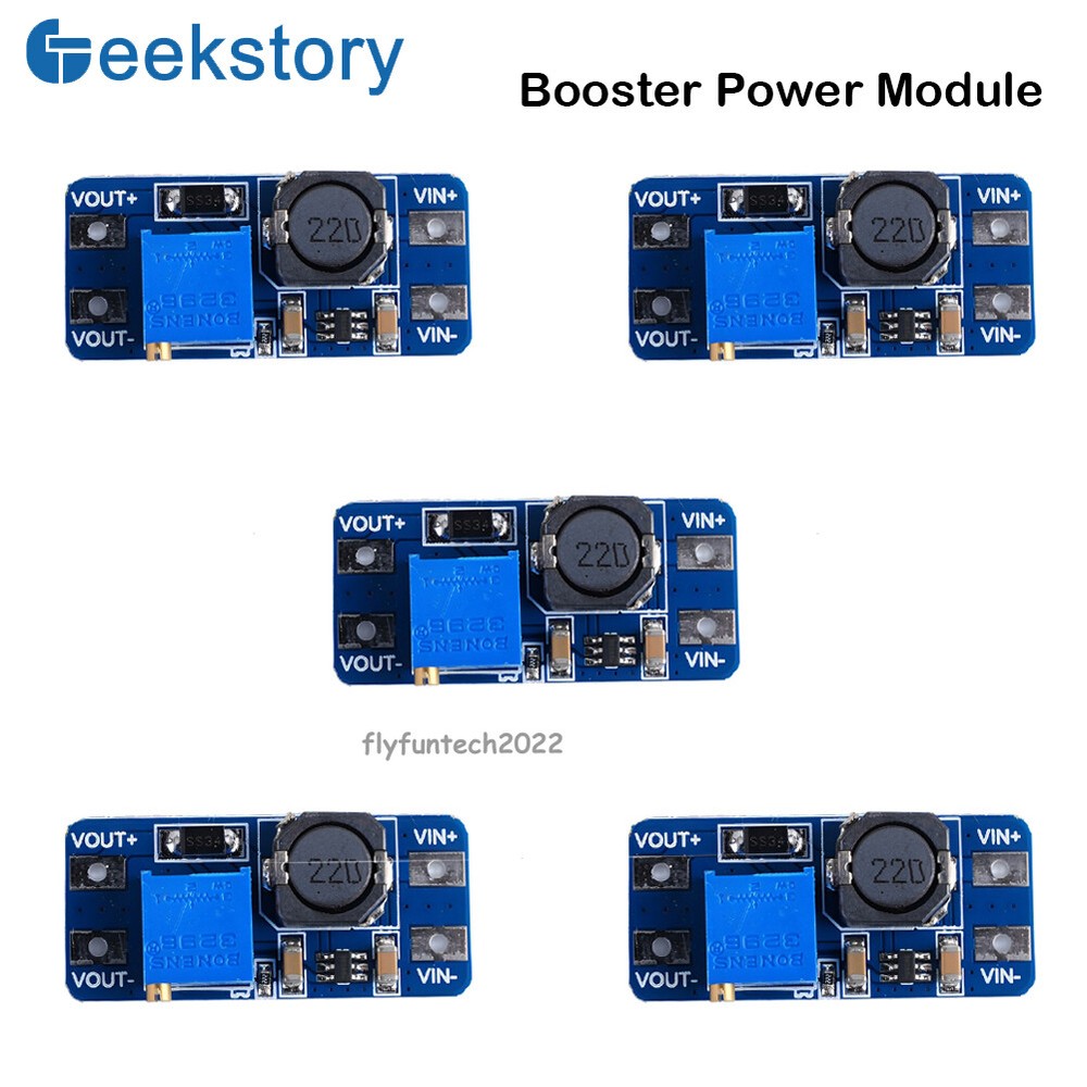 5pcs MT3608 DC-DC Step Up Power Module Adjustable Booster Module For Arduino