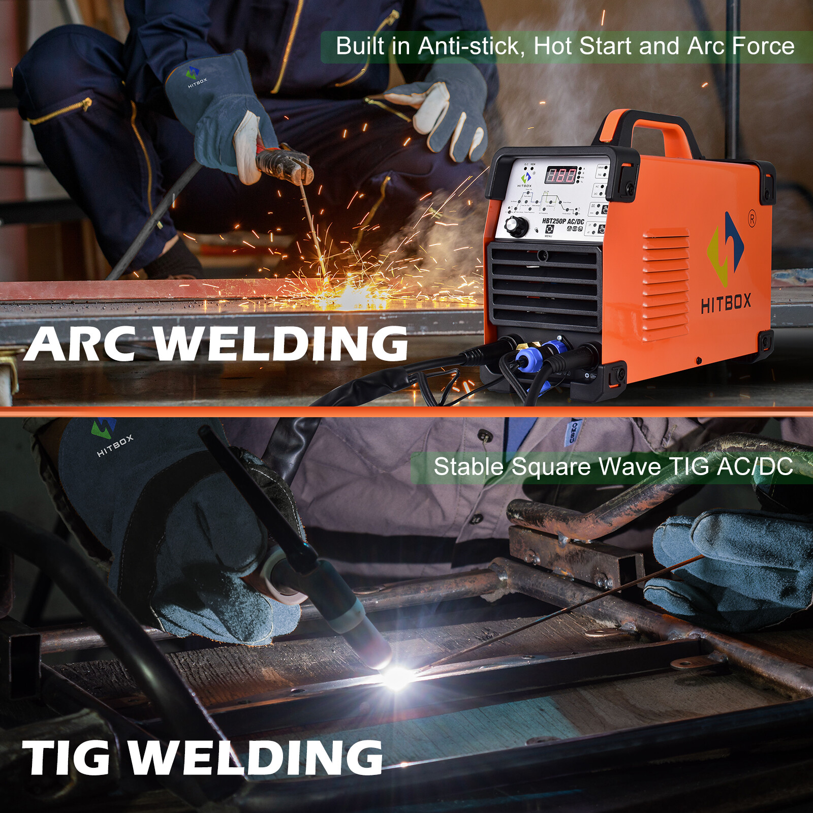 HF Aluminum Tig Welder AC/DC Pulse MMA Tig Welding Machine 200A 220V &Foot Pedal